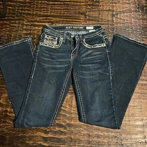 sexy couture fit boot low rise jeans